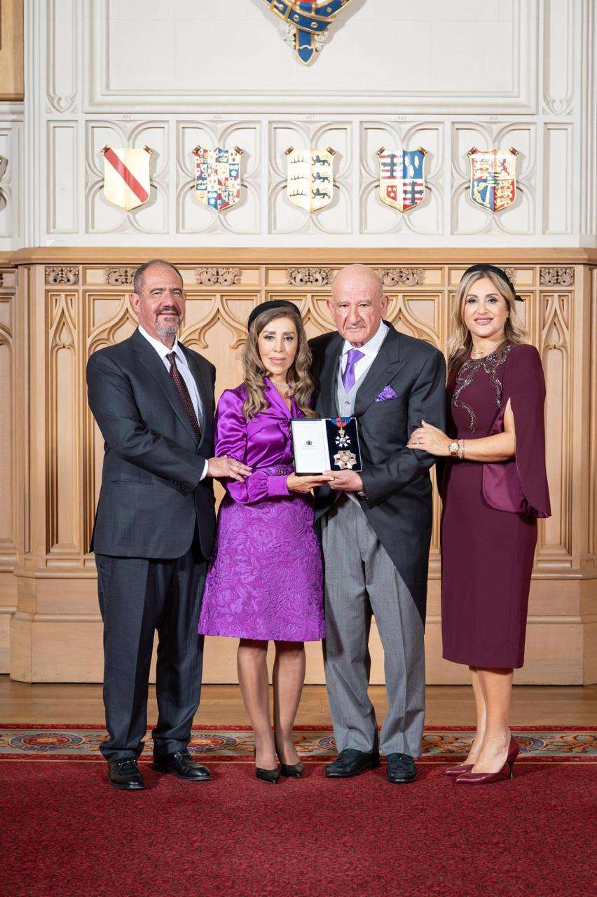 Aziz Hadeed Knighted by Prince William at Windsor Castle