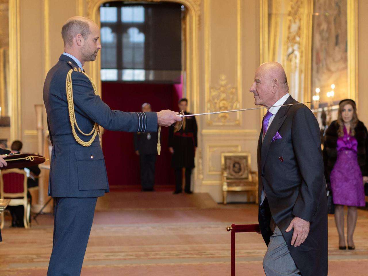 Aziz Hadeed Knighted by Prince William at Windsor Castle