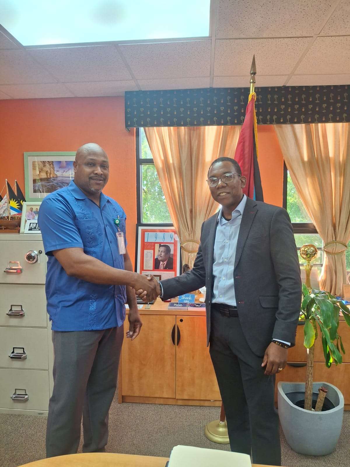 Minister Fernandez Congratulates ABAA’s Operations Manager on International Achievement
