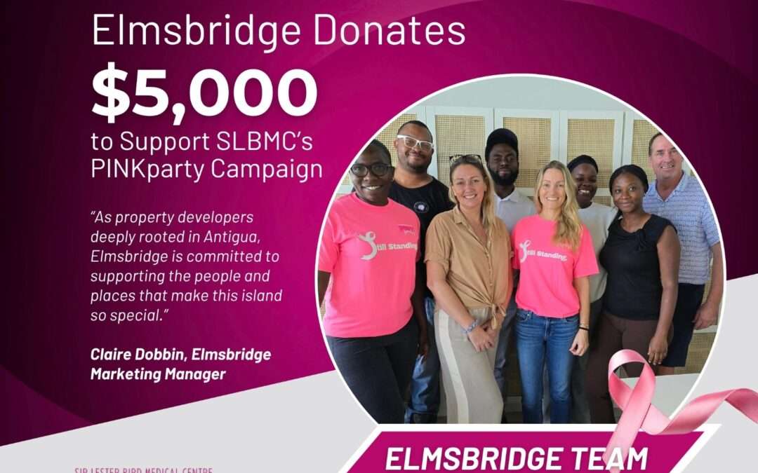 Elmsbridge Donates $5,000 to Support SLBMC’s PINKparty and Breast Cancer Awareness Efforts
