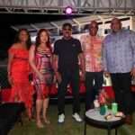 Antigua Prime Minister Gaston Browne with Dominica PM Roosevelt Skerrit, Melissa Skerrit, Dominica Minister of Tourism, Denise Charles-Pemberton, Dr. John Collin McIntyre