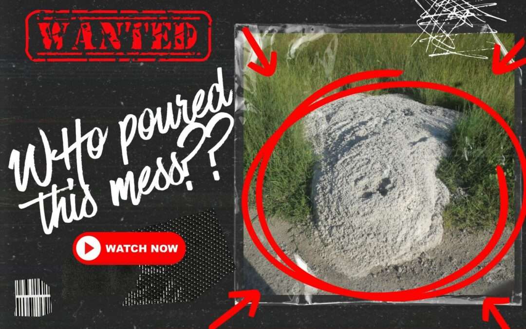 Who Poured This Mess? Concrete Dumping at Pensioners Raises Eyebrows | VIDEO STORY