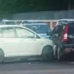 Traffic Snarl at YMCA Roundabout After Two-Vehicle Collision