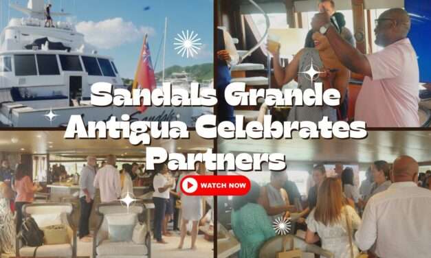 Sandals Grande Antigua Celebrates Partners with Elegant Cocktail Aboard Lady Sandals | VIDEO STORY