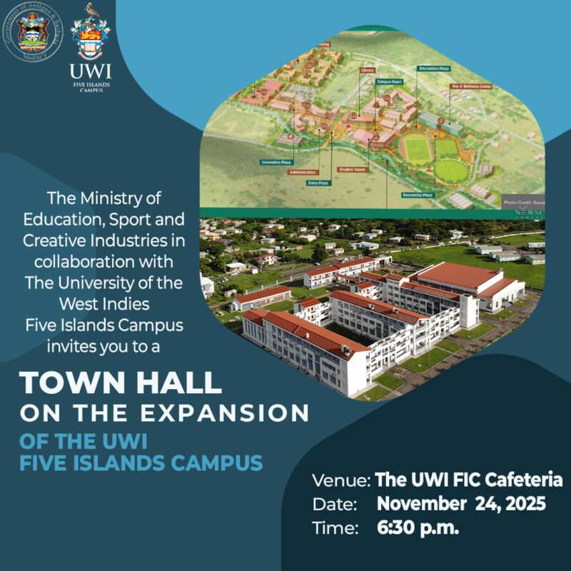Public Invited to Town Hall on UWI Five Islands Expansion Plans