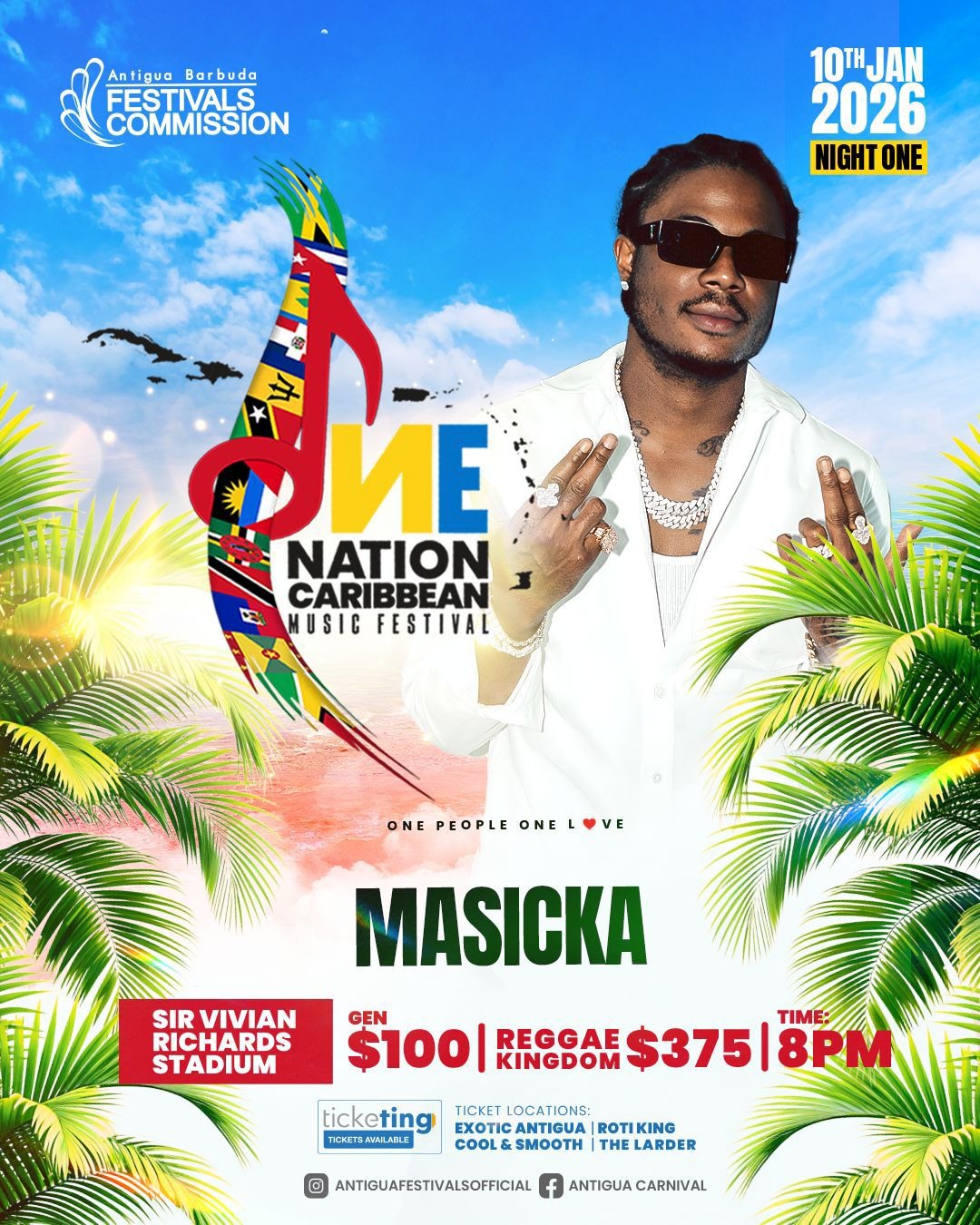 Masicka Confirmed for One Nation Caribbean Music Festival! 