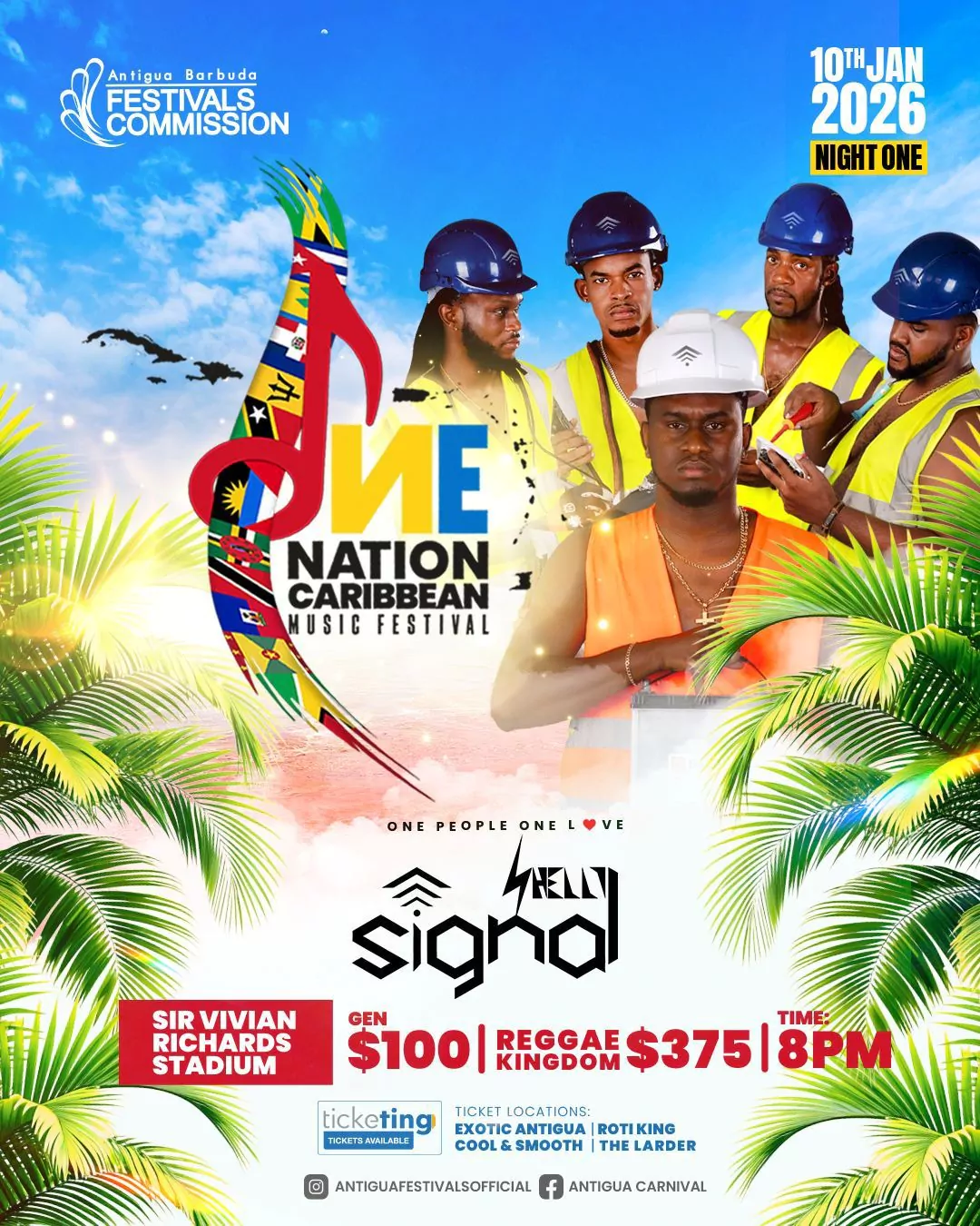 Shelly & Signal Band Set to Ignite Night One of the One Nation Caribbean Music Festival 