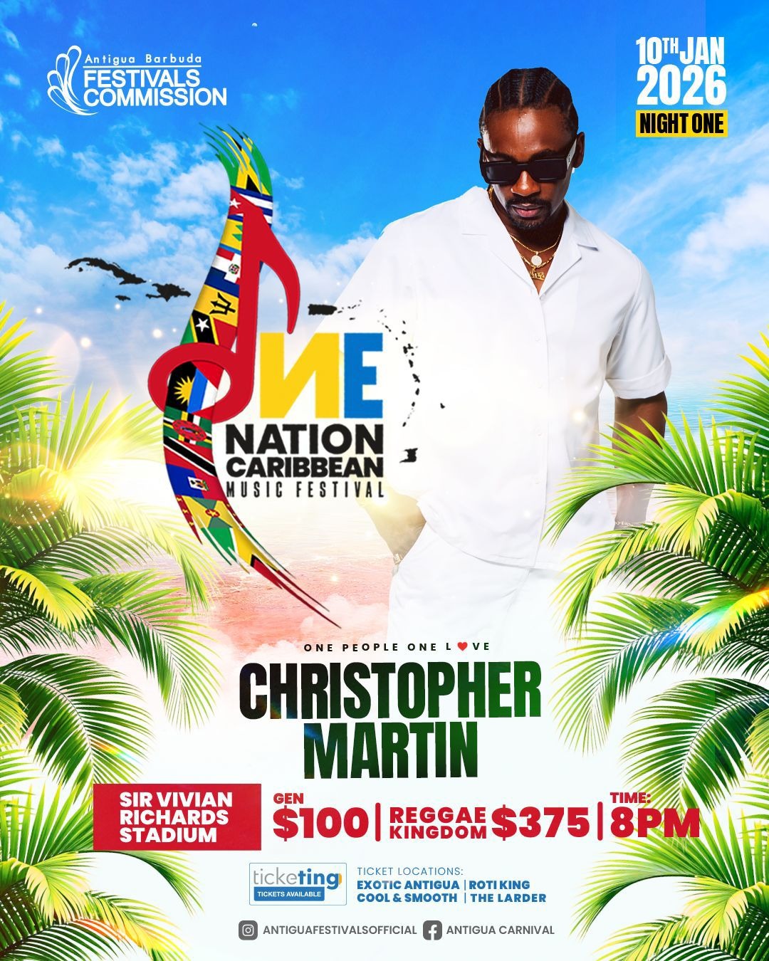 Christopher Martin Brings “Sugar Reggae” Vibes to Night One of the One Nation Caribbean Music Festival