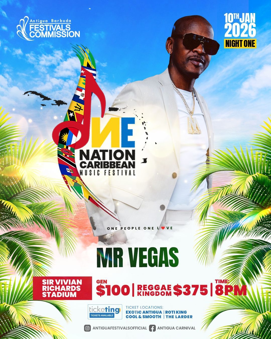 Mr. Vegas Joins the Lineup for Night One of the One Nation Caribbean Music Festival