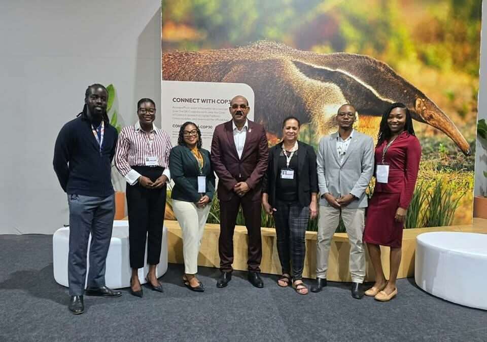 PM Browne Meets Antigua and Barbuda Delegation at COP30 in Brazil