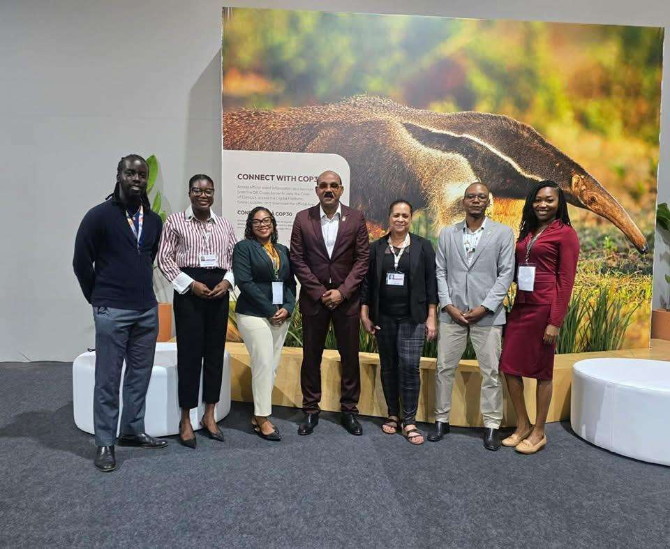 PM Browne Meets Antigua and Barbuda Delegation at COP30 in Brazil