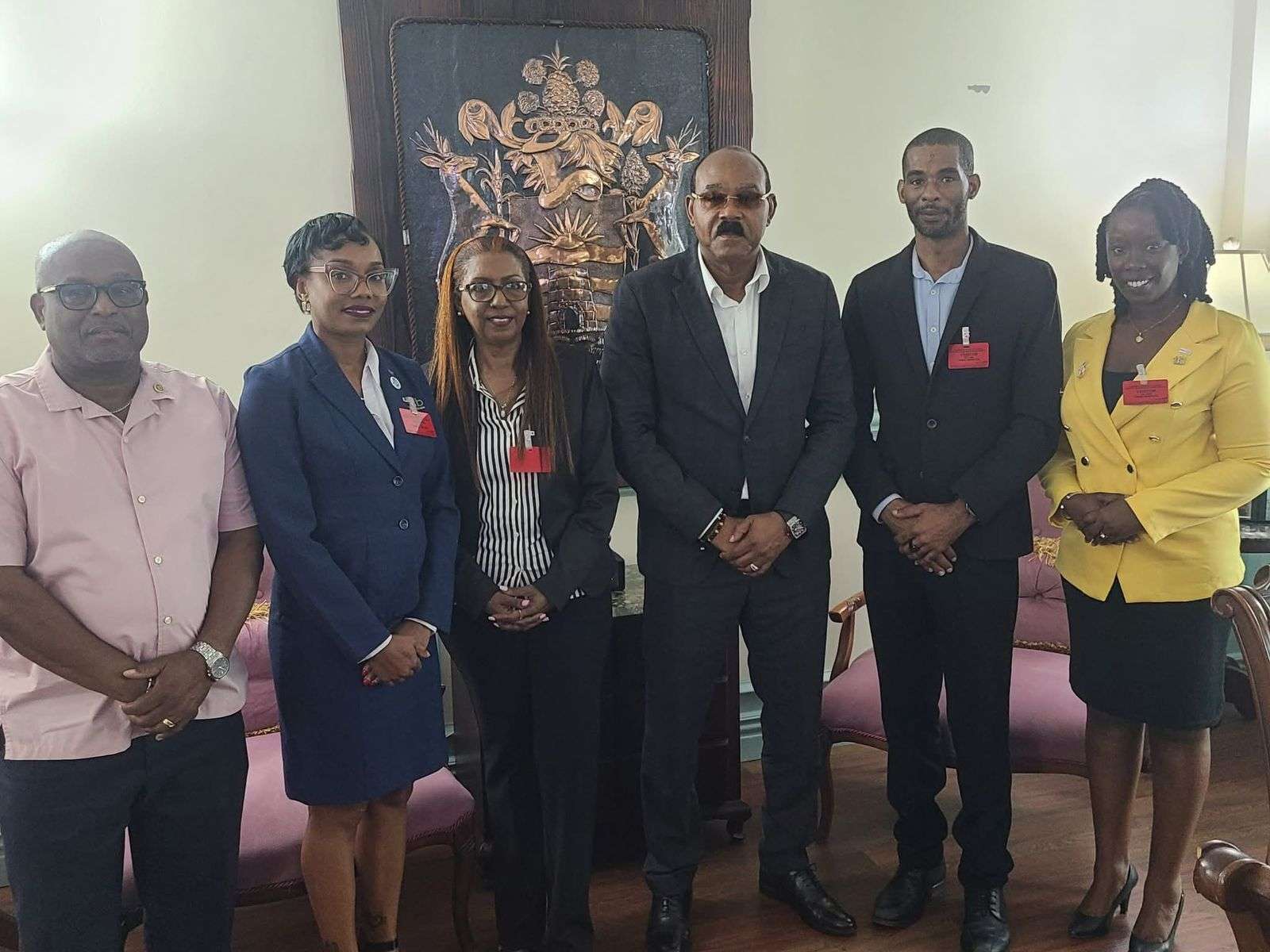 Rotary District Governor Pays Courtesy Visit to Prime Minister Browne 