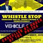 Police Deny UPP Permission for Rural East Whistlestop