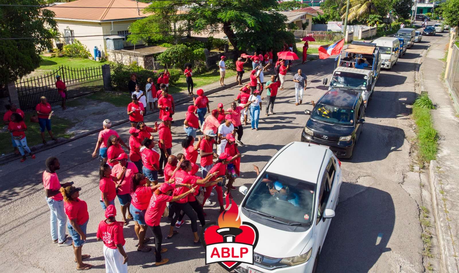 Rural East Residents Rally in Support of MP Maria Browne as UPP Motorcade Passed Through
