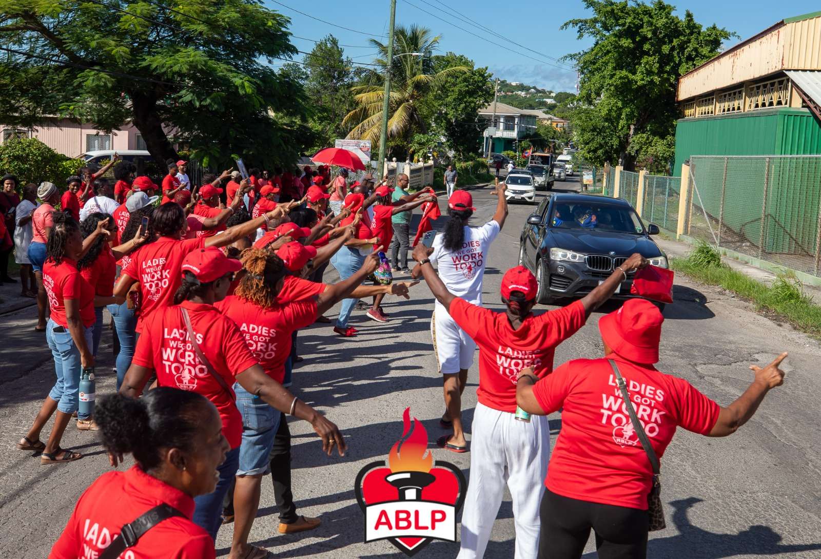 Rural East Residents Rally in Support of MP Maria Browne as UPP Motorcade Passed Through