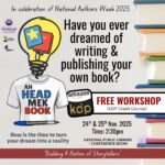 Free KDP Workshop to Be Held at the National Public Library During Inaugural National Authors' Week