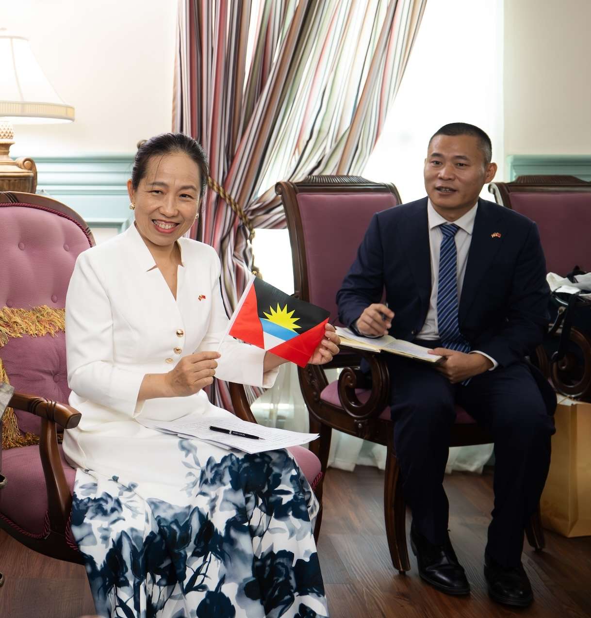 PM Browne Welcomes New Chinese Ambassador, Cites Four Decades of Transformational Partnership