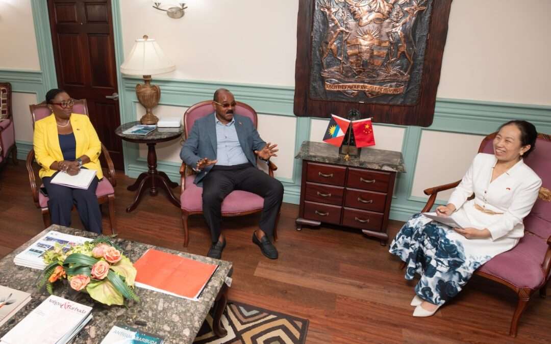 PM Browne Welcomes New Chinese Ambassador, Cites Four Decades of Transformational Partnership