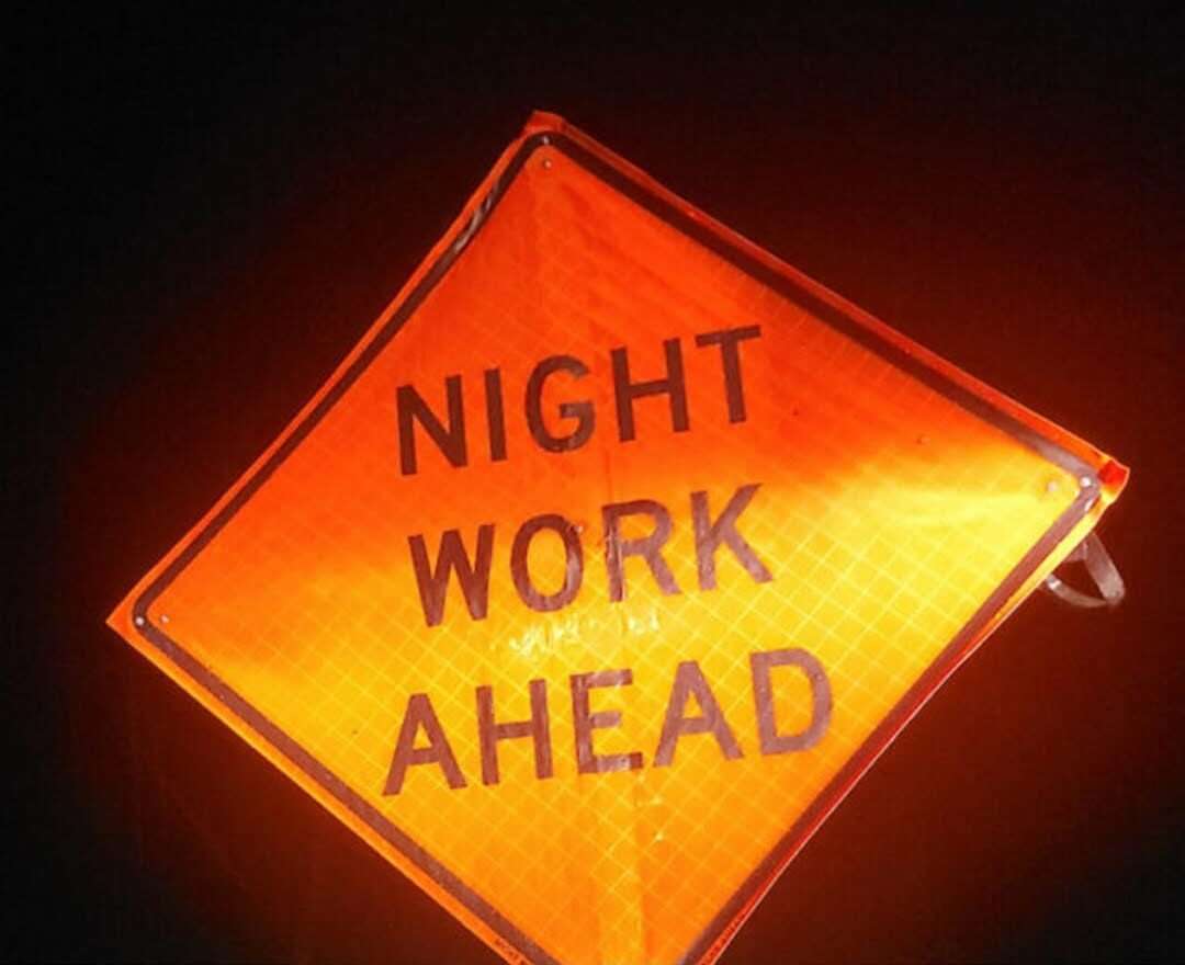 Ministry of Works advises of Night Works