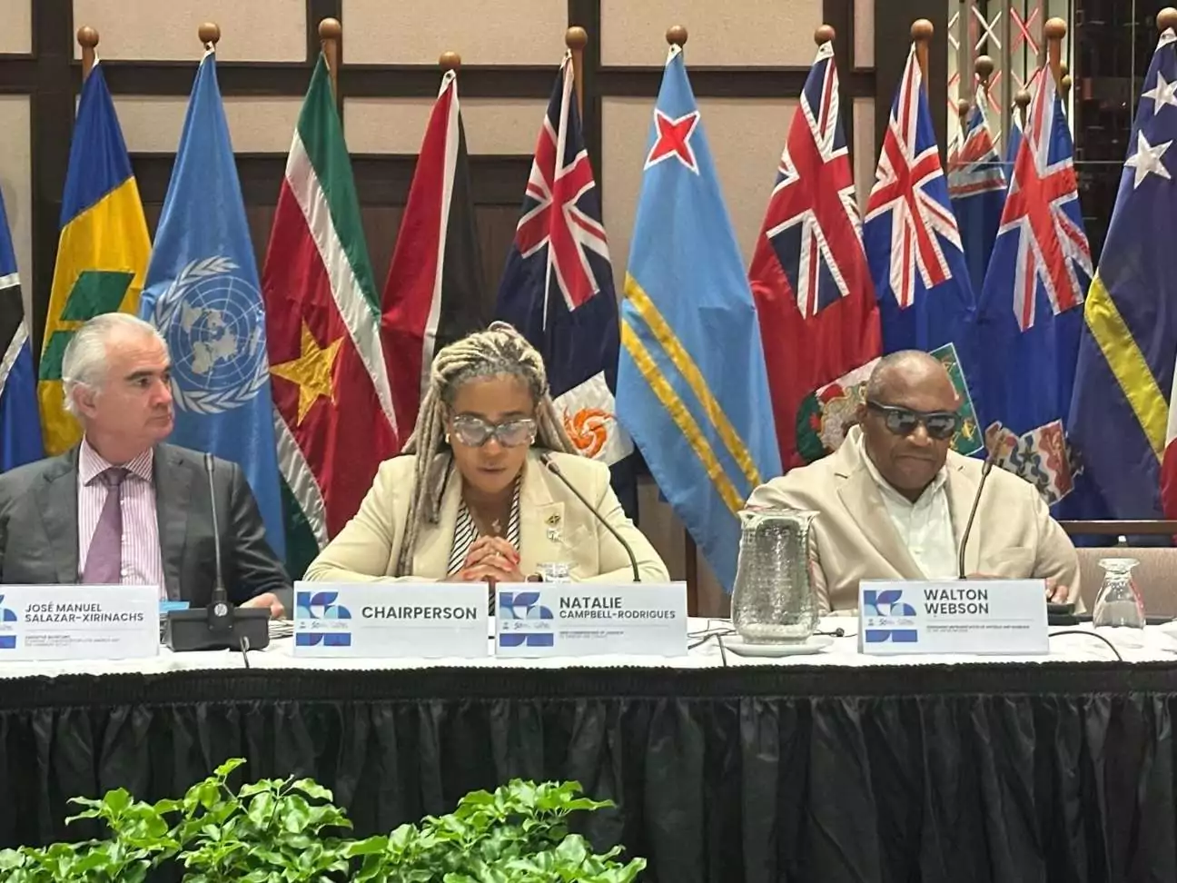 Ambassador Webson Pushes Bold Climate Finance Reforms for SIDS at High-Level Meeting in Trinidad and Tobago
