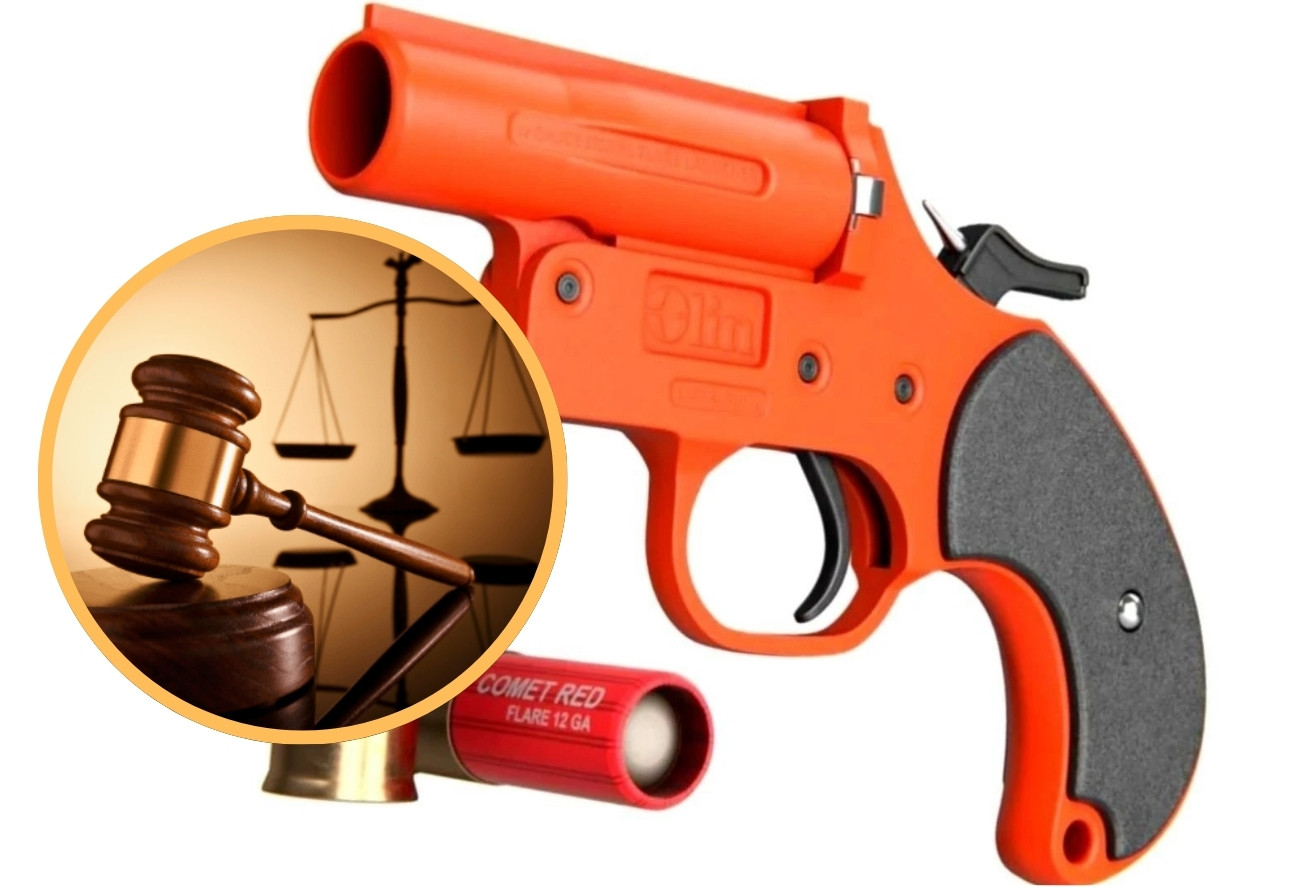 Man Pleads Guilty to Modified Flare Gun Possession, Co-Accused Walk Free