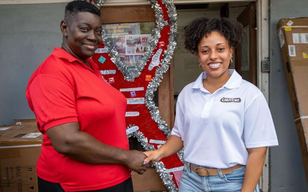 CAUTION J’ouvert Donates Equipment to AIDS Secretariat for World AIDS Day Outreach