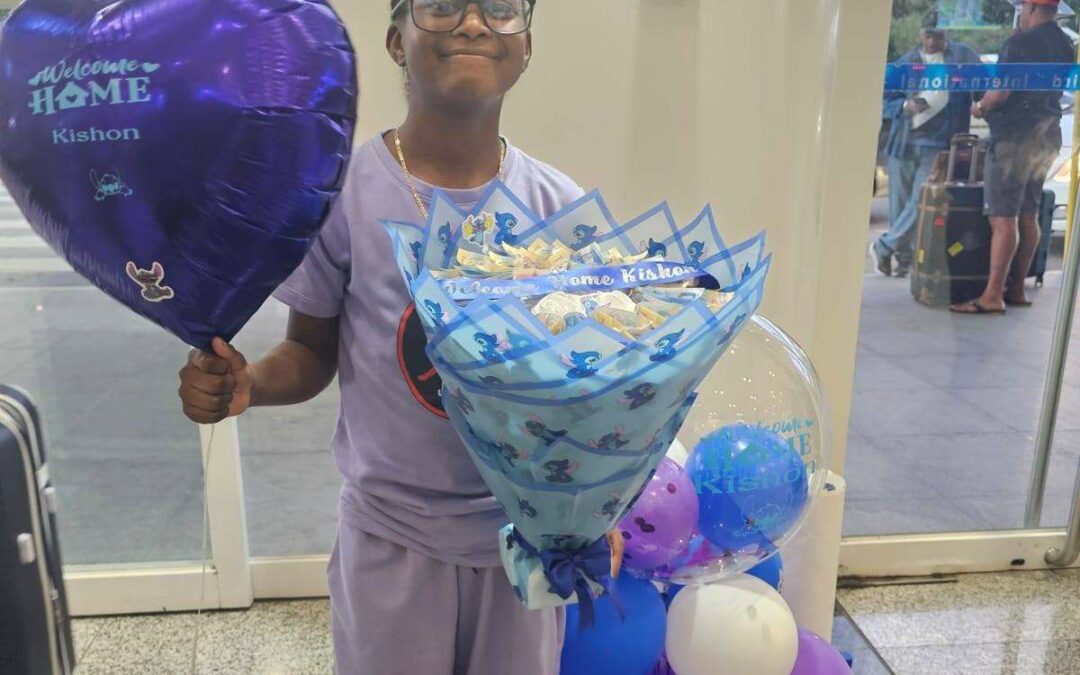 Antiguan Youth Kishon Returns Home Cancer-Free After Treatment in Colombia
