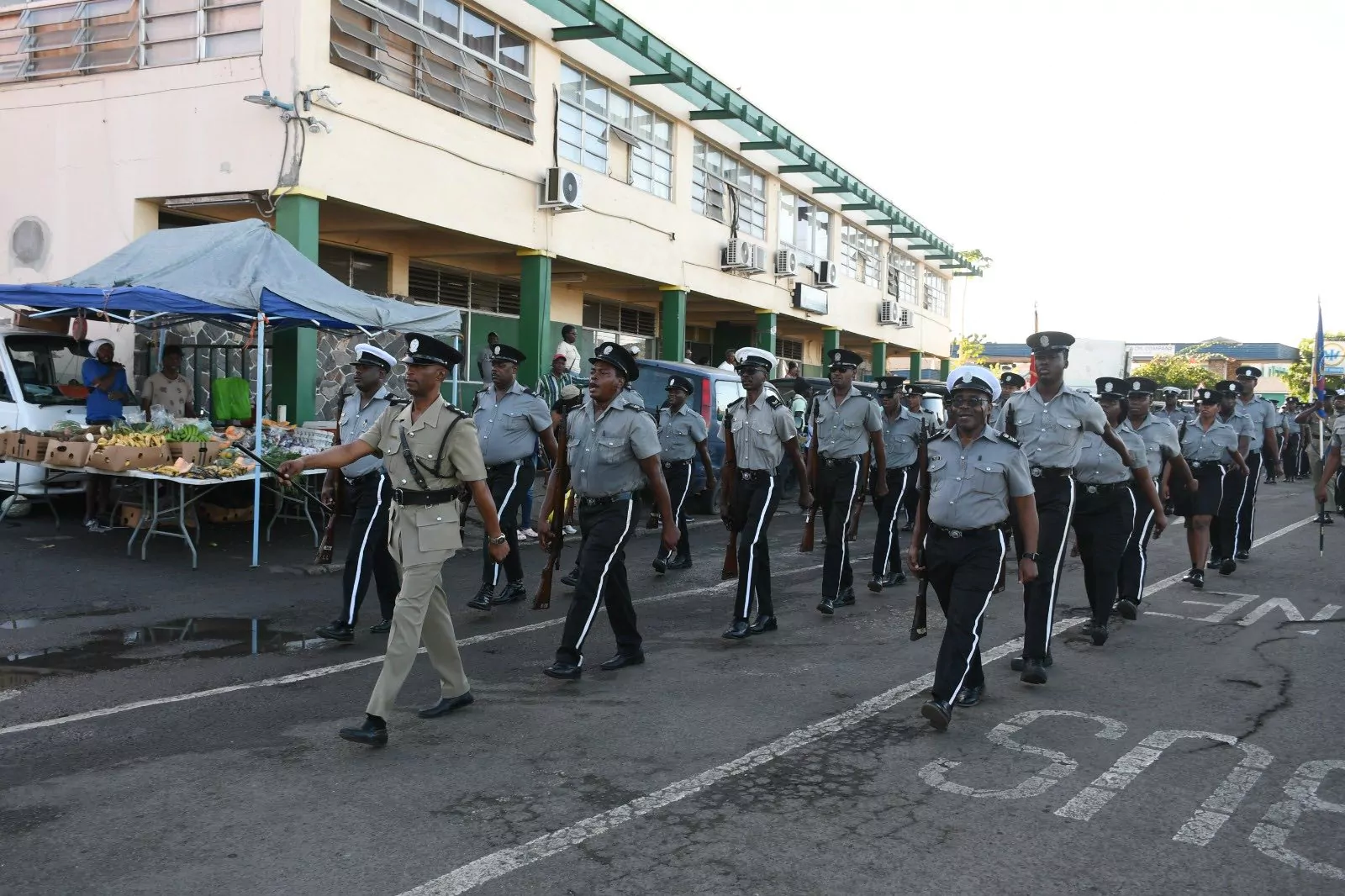 Top Cop Urges Police to ‘Fire Back with Our Work, Not with Rounds’ at Route March