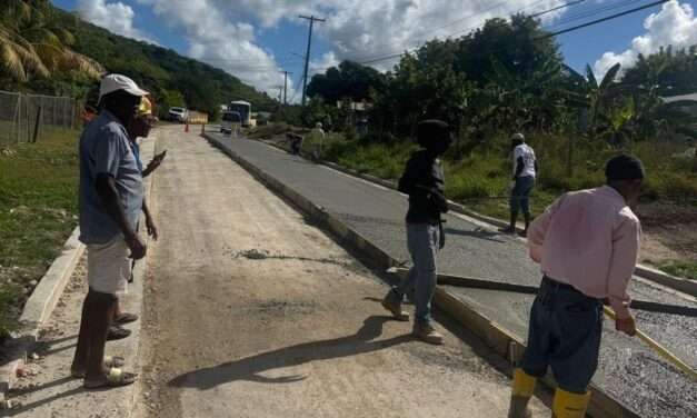 Concrete Pouring Begins on Main Road in Jennings Extension