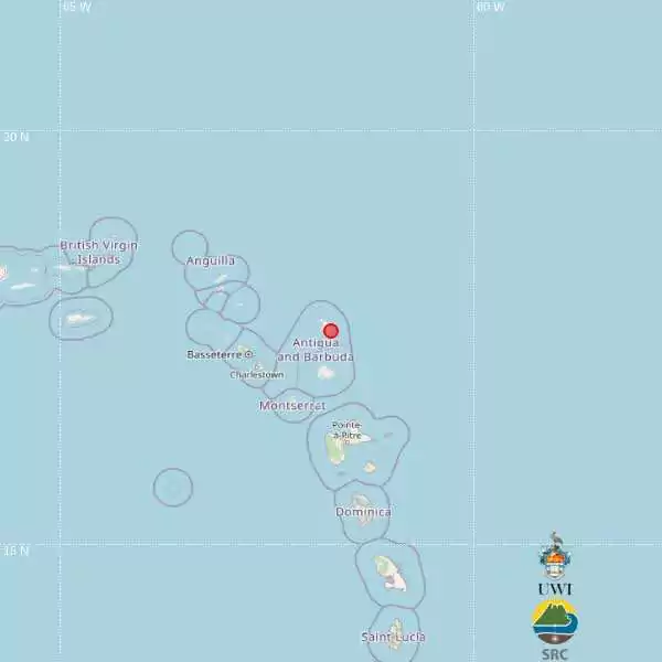 Magnitude 3.7 Earthquake Recorded Near Antigua Early Saturday Morning