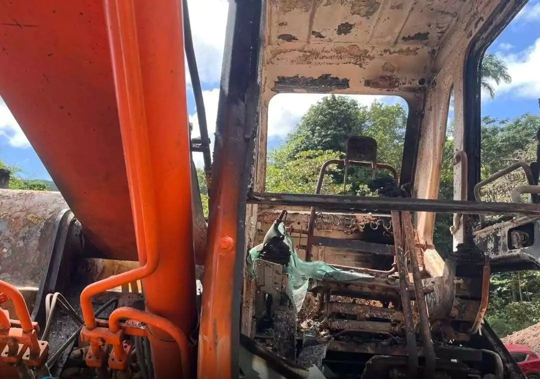 Police Investigate Apparent Arson After Excavator Destroyed by Fire in John Hughes
