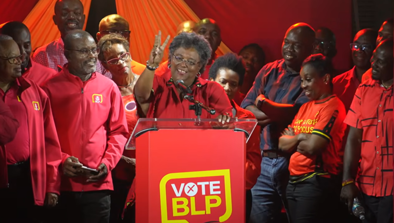 Mia Mottley Secures Third Term as BLP Sweeps All 30 Seats in Barbados General Election