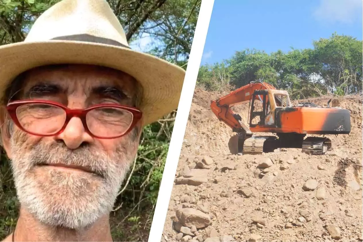 Police Question Environmental Activist After Excavator Burned in John Hughes