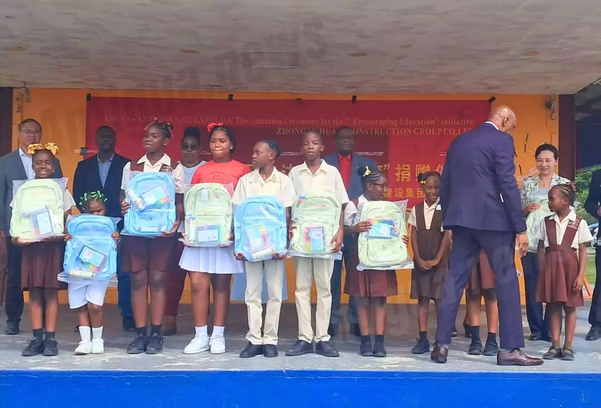 Zhong An Huali Construction Group Donates 400 Backpacks To Villa Primary