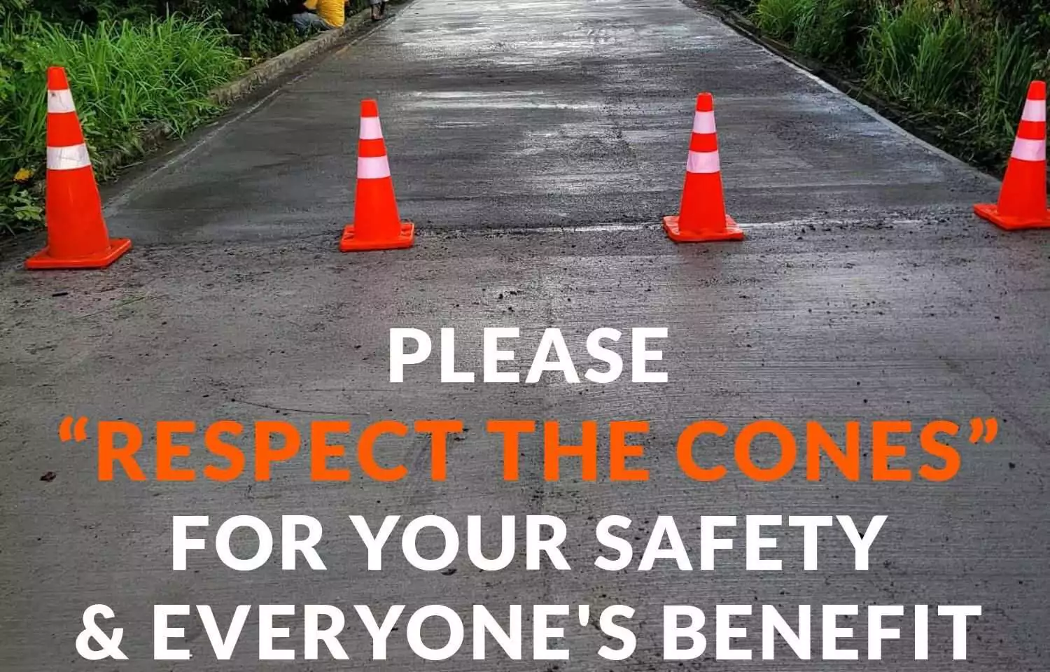 Public Works Appeals to Motorists to “Respect the Cones” Amid Ongoing Road Upgrades