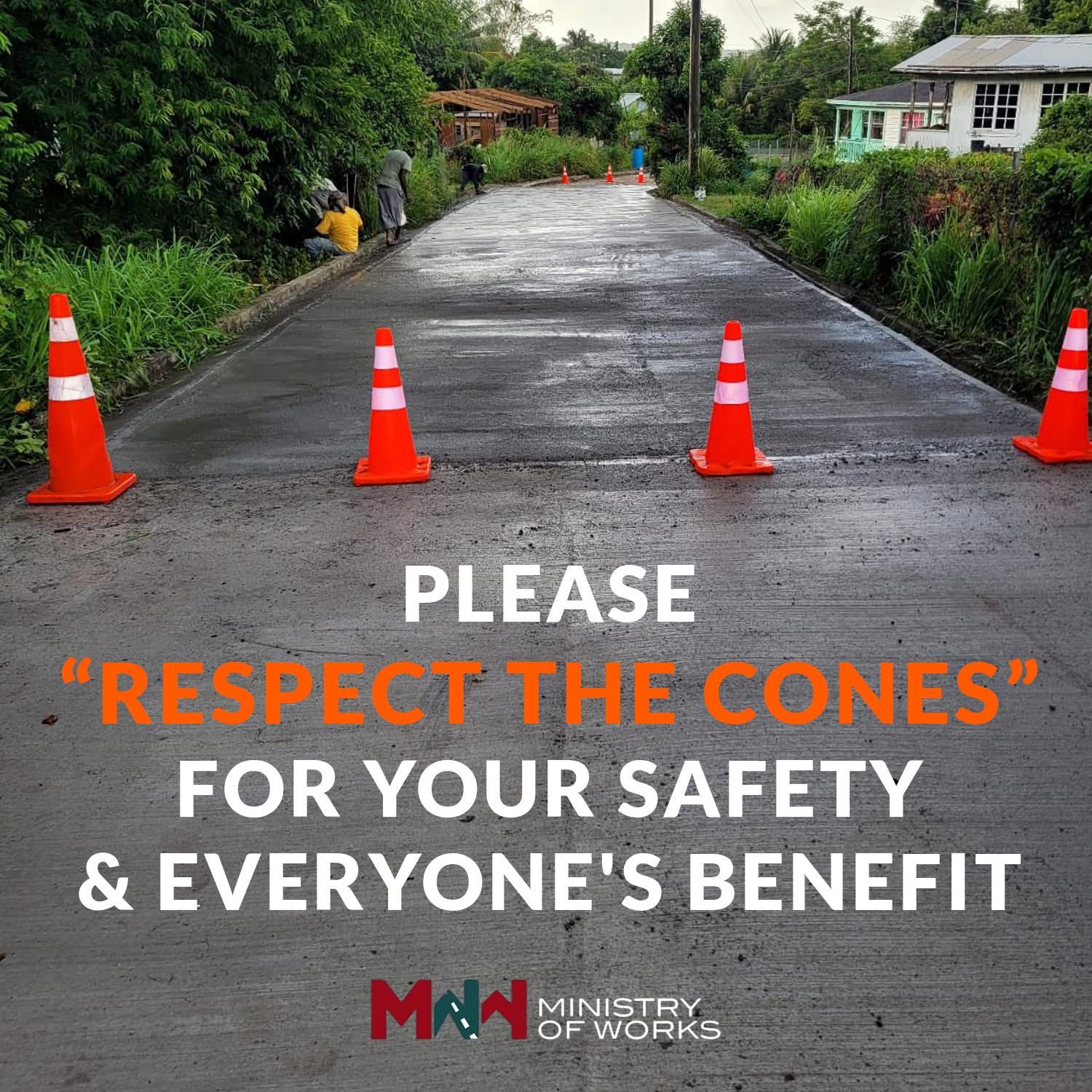 Public Works Appeals to Motorists to “Respect the Cones” Amid Ongoing Road Upgrades 