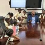 Villa Primary Students Get Leadership Lessons During Visit with PM Gaston Browne