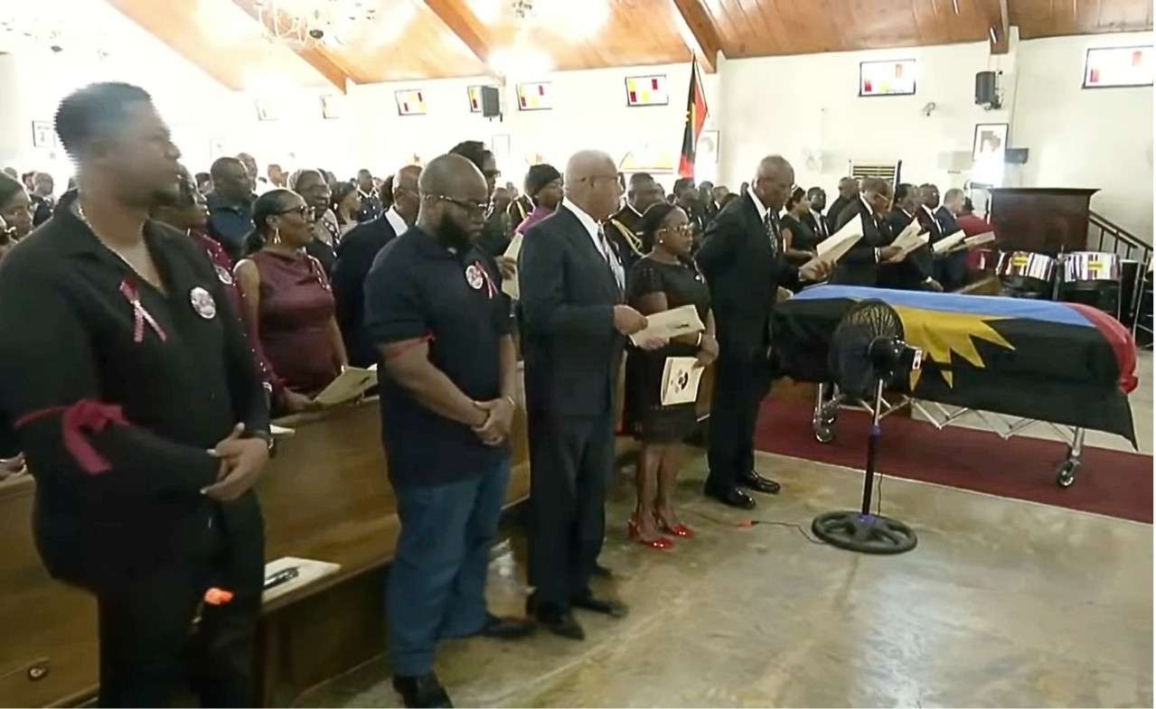WATCH: Nation bids farewell to former minister Eustace 'Teco' Lake at official state funeral
