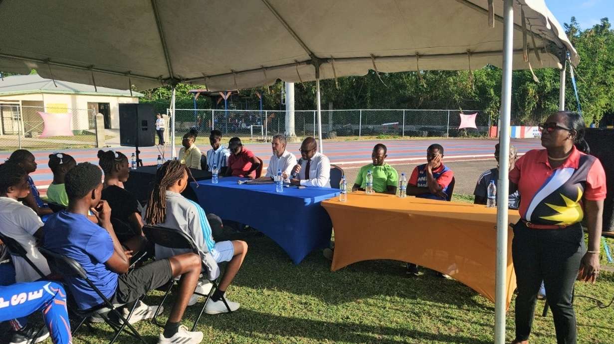 British Commissioner Praises Young Athletes at CARIFTA Trials During Commonwealth Day Activities