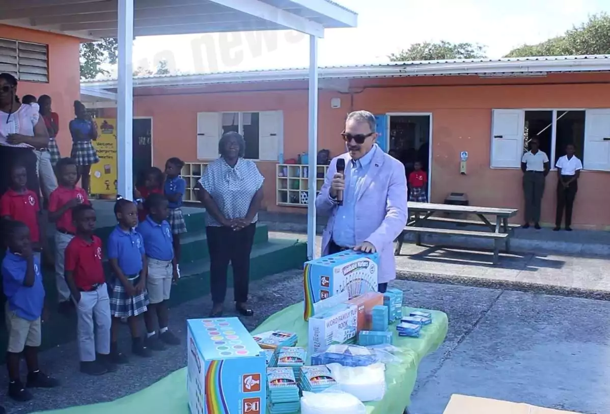 WATCH: MP Fernandez, Got Stamps? Travel donates supplies to Cedar Grove Primary