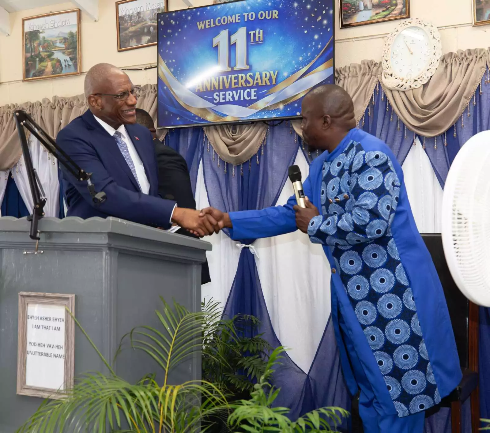 Governor General Commends Mount Zion 7th Day Temple of Yah on 11 Years of Ministry and Community Service