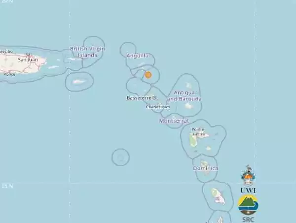 Earthquake recorded near Antigua and Barbuda