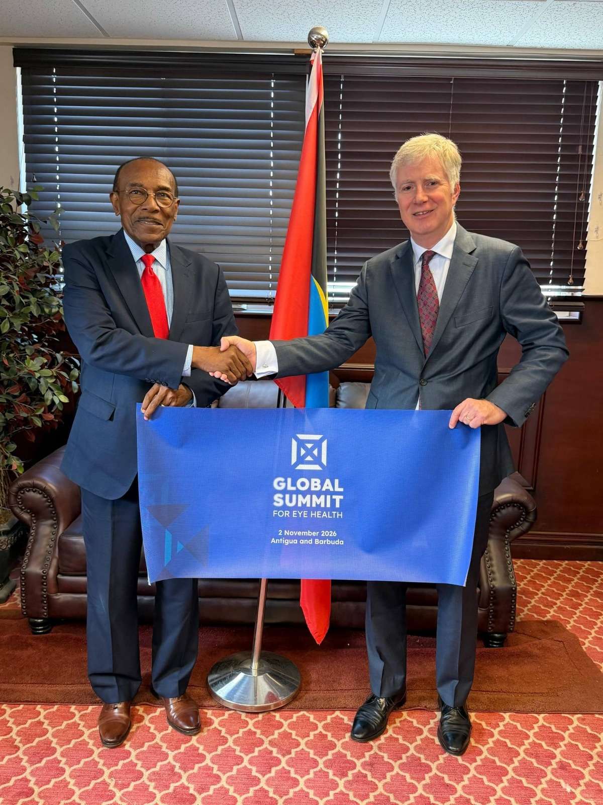 Minister Joseph Welcomes IAPB Leadership as Antigua and Barbuda Prepares for CHOGM 2026 Eye Health Summit