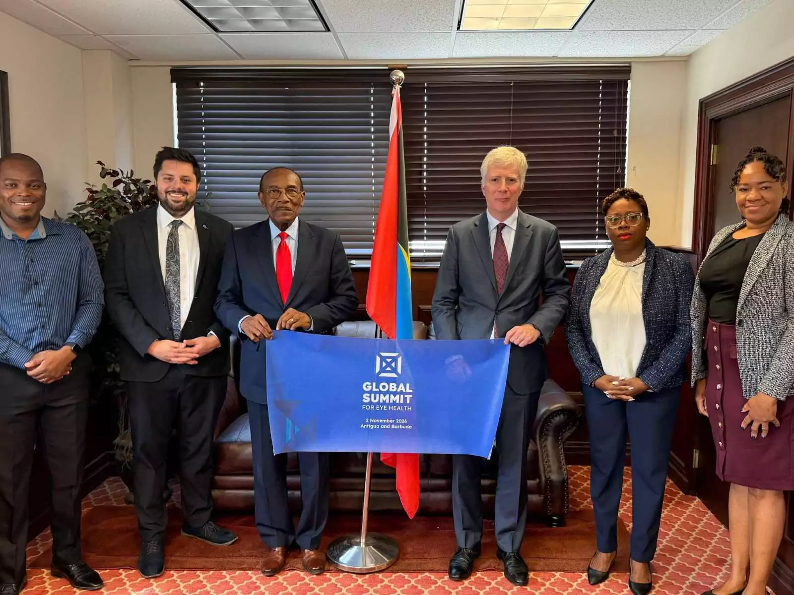 Minister Joseph Welcomes IAPB Leadership as Antigua and Barbuda Prepares for CHOGM 2026 Eye Health Summit