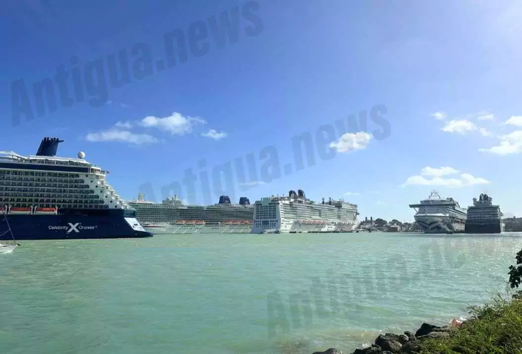 Antigua Cruise Port Welcomes 18,000 Passengers as Five Major Vessels Dock in Paradise