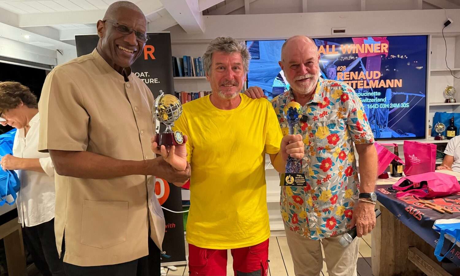 Governor General Honours Winner of Historic Mini Globe Race in Antigua