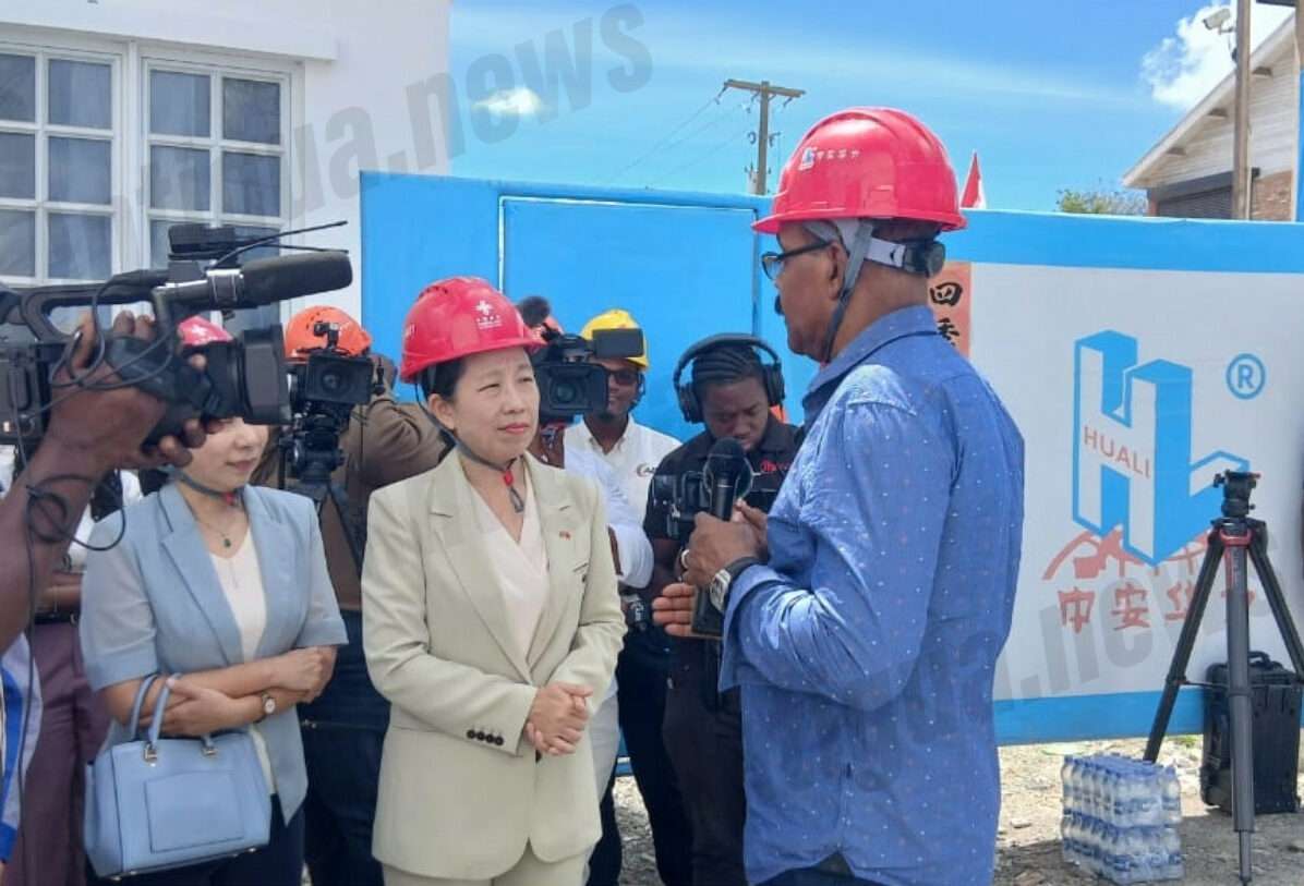 HAPPENING NOW: PM Browne tours Booby Alley Housing project