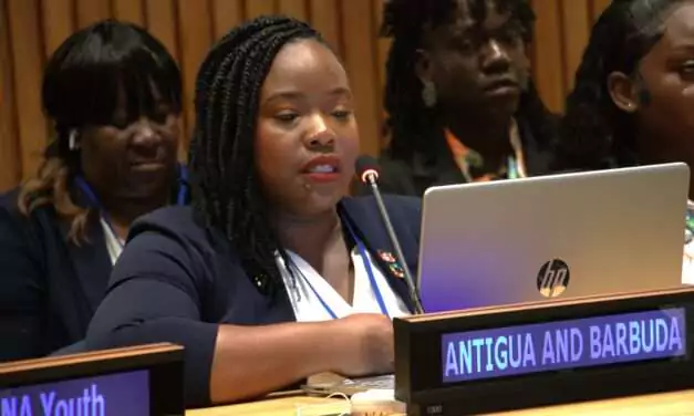 National Youth Ambassador Christal Percival delivers compelling national statement at Youth Forum at the United Nations