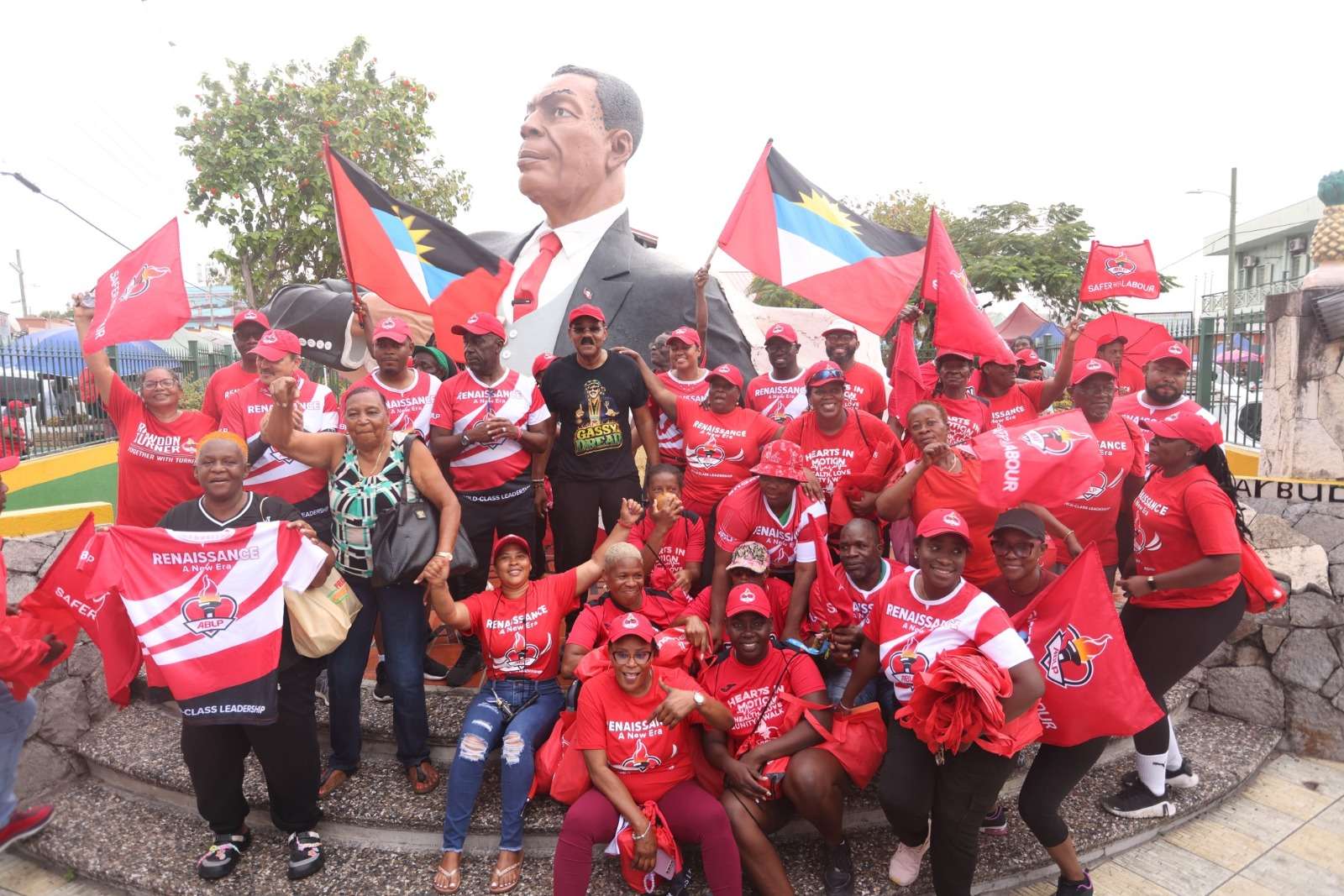 PM Browne Leads “Follow the Leader” Health Walk, Promotes Active Living