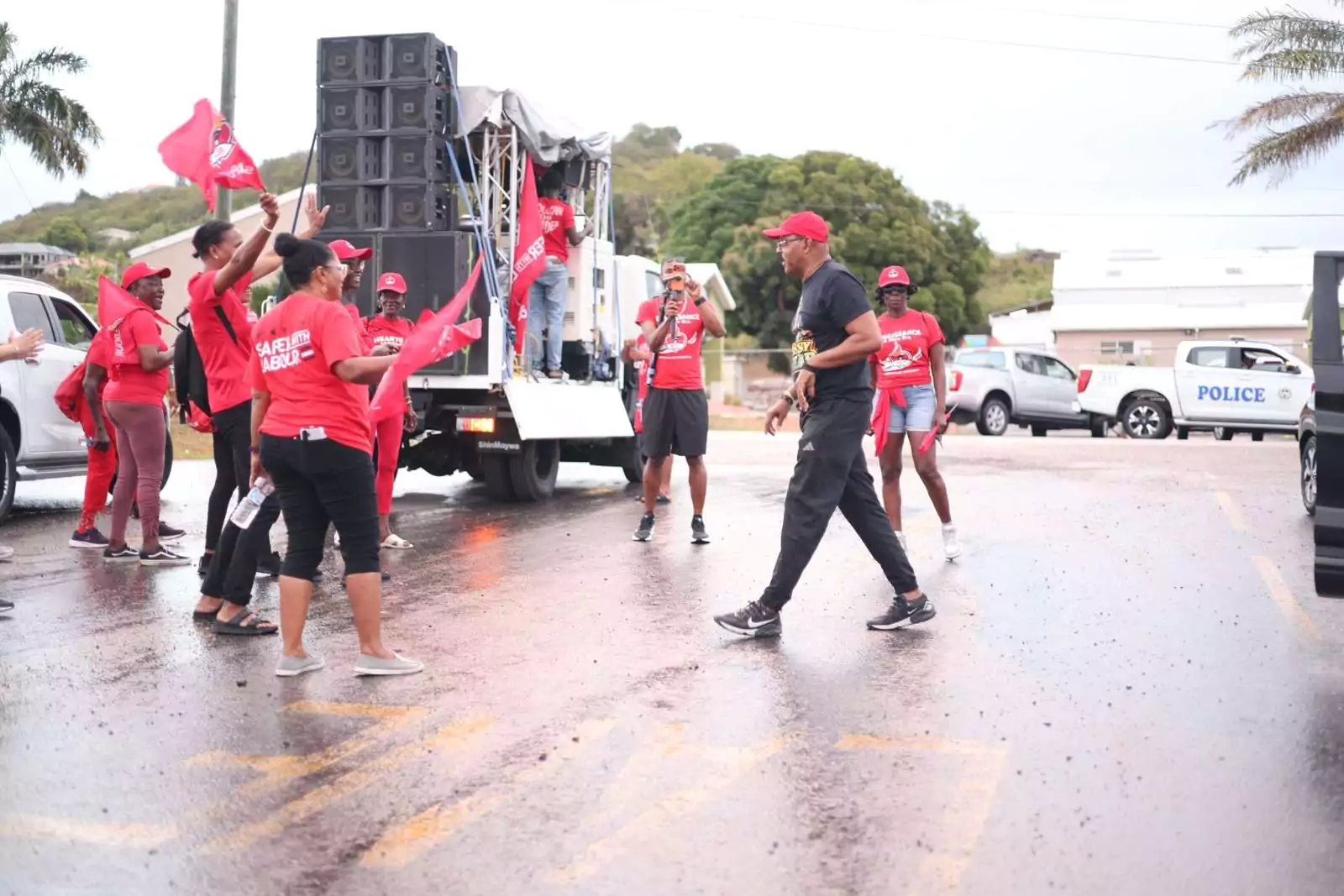 PM Browne Leads “Follow the Leader” Health Walk, Promotes Active Living